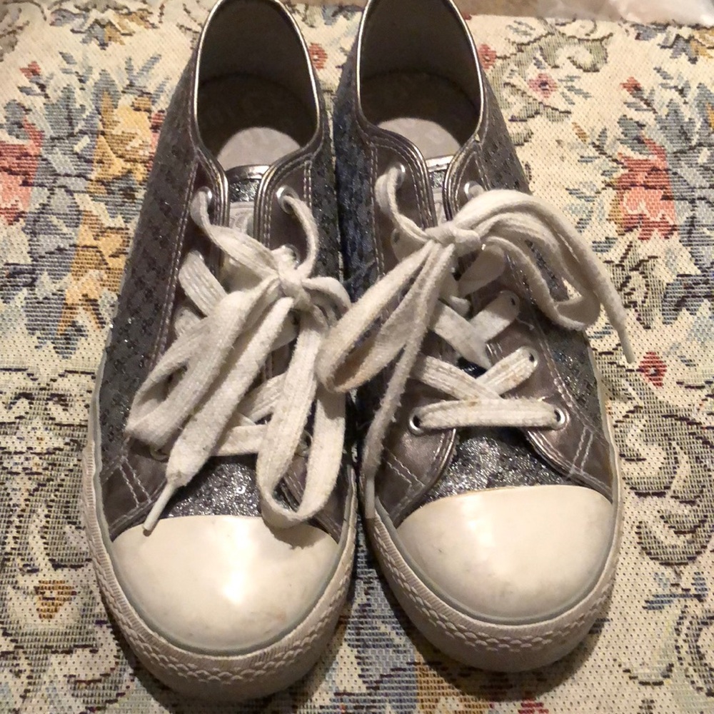 Cute Gotta Flirt glitter shoes sz 7